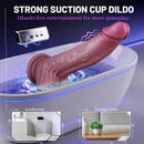 8.66in Thrusting Vibrating Heating Automatic Lifelike Big Dildo For Male