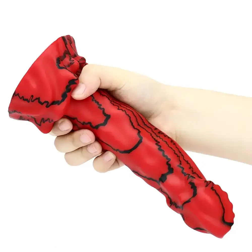 8.66in Unique Design Big Silicone Soft Snake Animal Dildo For Women
