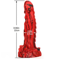 8.66in Unique Design Big Silicone Soft Snake Animal Dildo For Women