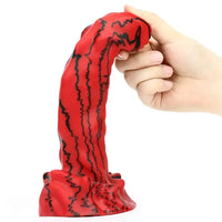 8.66in Unique Design Big Silicone Soft Snake Animal Dildo For Women