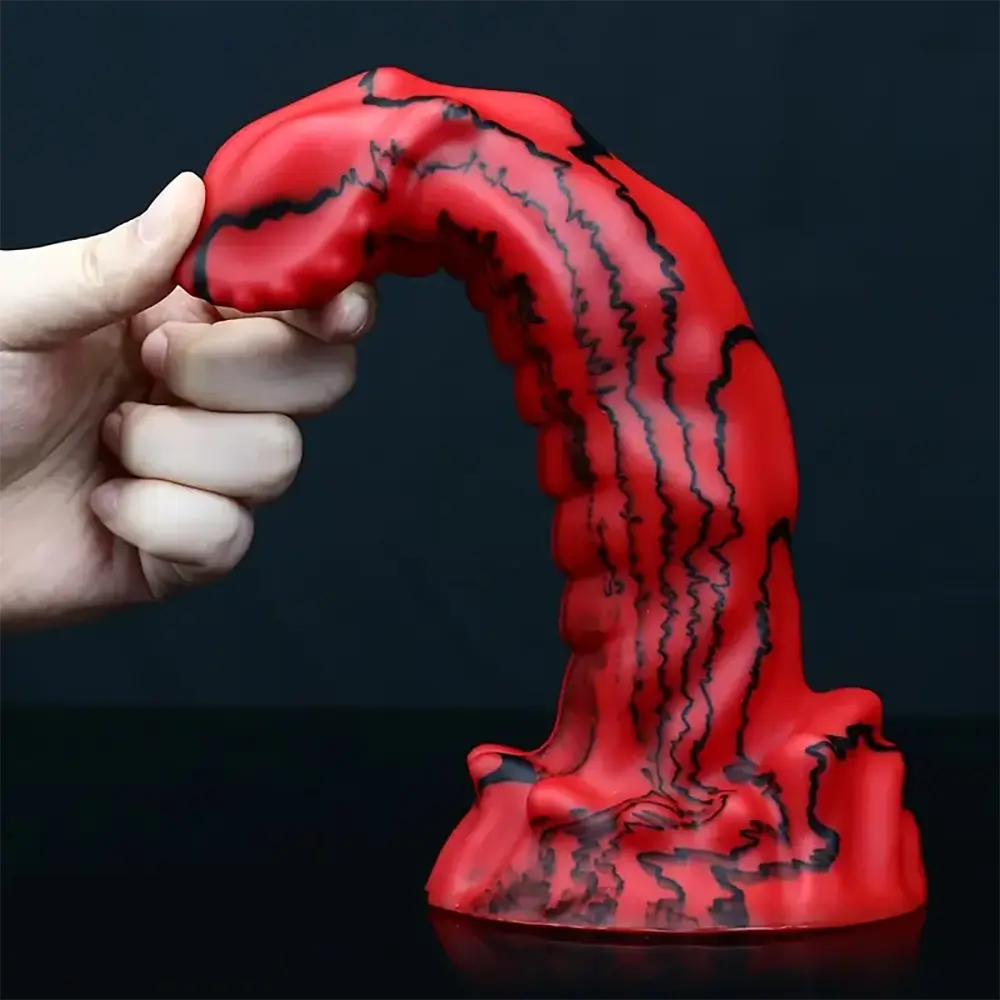 8.66in Unique Design Big Silicone Soft Snake Animal Dildo For Women