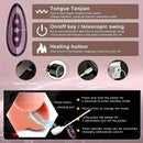 8.66in Vivid Thrusting Warming Silicone Soft Automatic Vibrating Dildo