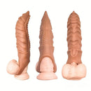 8.66in Wolf Head TPE Cock Sleeve Big Dildo BDSM Sex Toy For G Spot