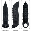 8.66in Wolf Head TPE Cock Sleeve Big Dildo BDSM Sex Toy For G Spot