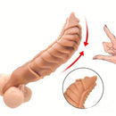 8.66in Wolf Head TPE Cock Sleeve Big Dildo BDSM Sex Toy For G Spot