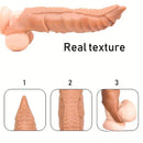 8.66in Wolf Head TPE Cock Sleeve Big Dildo BDSM Sex Toy For G Spot