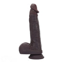 8.67in Double Layer Silicone Soft Big Dildo For Vaginal and Anal Masturbation