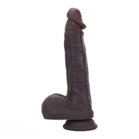 8.67in Double Layer Silicone Soft Big Dildo For Vaginal and Anal Masturbation