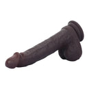 8.67in Double Layer Silicone Soft Big Dildo For Vaginal and Anal Masturbation