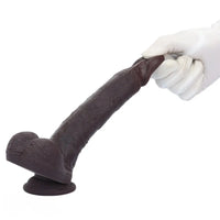 8.67in Double Layer Silicone Soft Big Dildo For Vaginal and Anal Masturbation