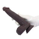 8.67in Double Layer Silicone Soft Big Dildo For Vaginal and Anal Masturbation