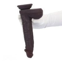 8.67in Double Layer Silicone Soft Big Dildo For Vaginal and Anal Masturbation
