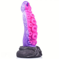 8.67in Octopus Tentacle Soft Dong Silicone Dildo Suction-Cup Base