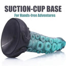 8.67in Octopus Tentacle Soft Dong Silicone Dildo Suction-Cup Base