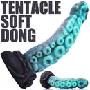 8.67in Octopus Tentacle Soft Dong Silicone Dildo Suction-Cup Base