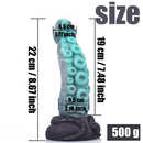 8.67in Octopus Tentacle Soft Dong Silicone Dildo Suction-Cup Base