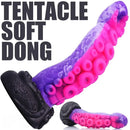 8.67in Octopus Tentacle Soft Dong Silicone Dildo Suction-Cup Base