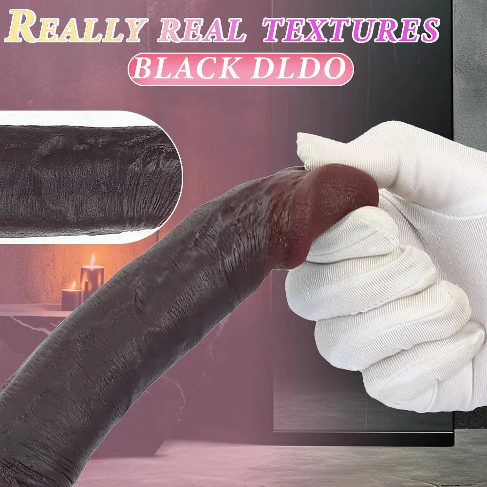 8.67in Real Skin Silicone Soft Big Dildo For Handsfree Pleasure Couple Cock