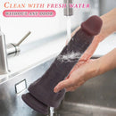 8.67in Real Skin Silicone Soft Big Dildo For Handsfree Pleasure Couple Cock