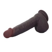 8.67in Real Skin Silicone Soft Big Dildo For Handsfree Pleasure Couple Cock