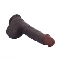 8.67in Real Skin Silicone Soft Big Dildo For Handsfree Pleasure Couple Cock