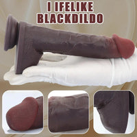 8.67in Real Touching Feeling Skin Dildo Adult Erotic Gift Non-Slip Suction Cup
