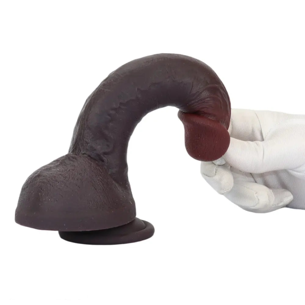 8.67in Real Touching Feeling Skin Dildo Adult Erotic Gift Non-Slip Suction Cup