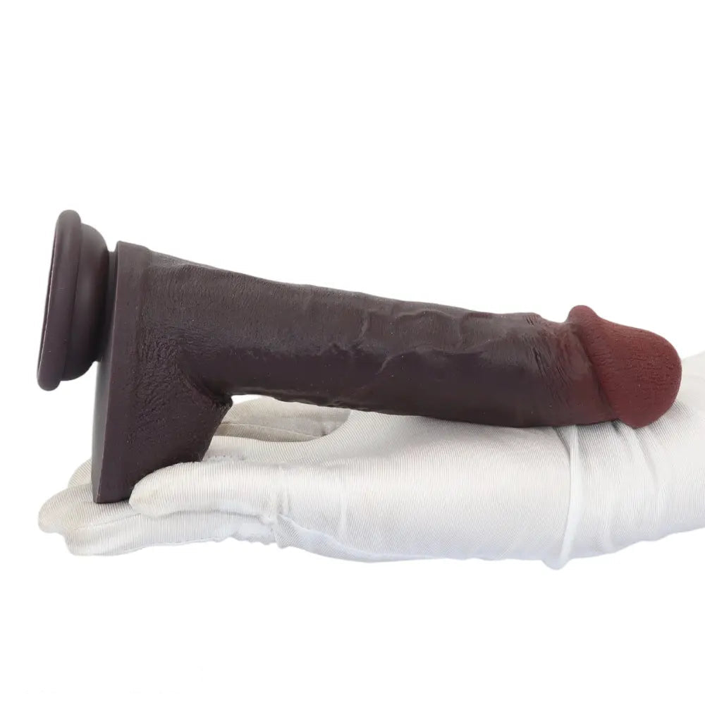 8.67in Real Touching Feeling Skin Dildo Adult Erotic Gift Non-Slip Suction Cup
