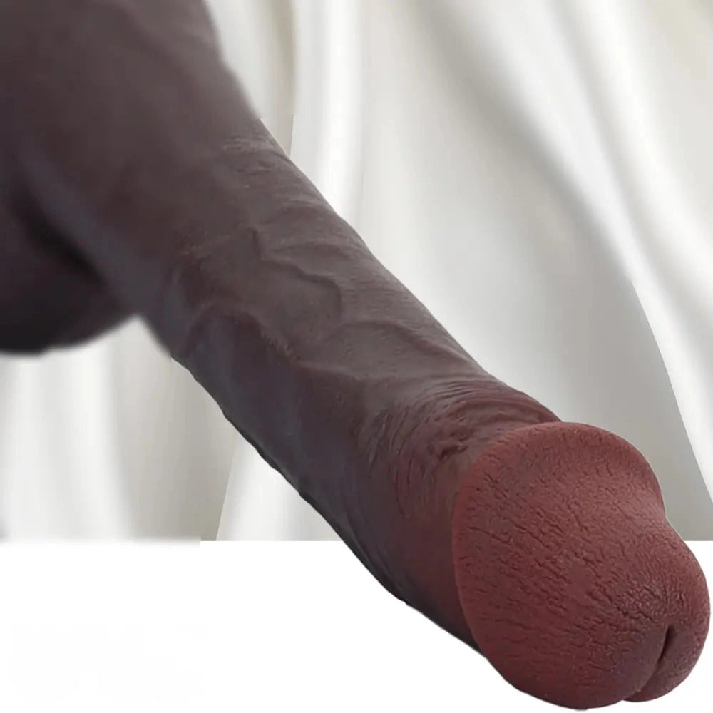 8.67in Real Touching Feeling Skin Dildo Adult Erotic Gift Non-Slip Suction Cup