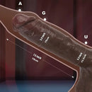 8.6in 10.43in Real Silicone Soft Big Dildo With Veined Shaft Firm Balls