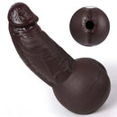 8.6in 3D Anal Tunnel Pocket Pussy Dildo With Anus Smooth Head Cock Toy