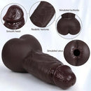 8.6in 3D Anal Tunnel Pocket Pussy Dildo With Anus Smooth Head Cock Toy