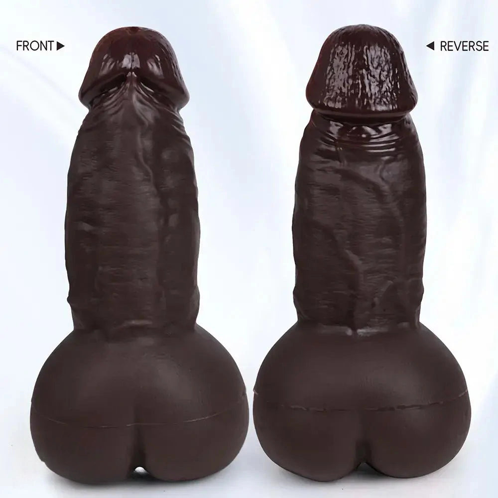 8.6in 3D Anal Tunnel Pocket Pussy Dildo With Anus Smooth Head Cock Toy