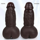 8.6in 3D Anal Tunnel Pocket Pussy Dildo With Anus Smooth Head Cock Toy
