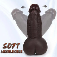 8.6in 3D Anal Tunnel Pocket Pussy Dildo With Anus Smooth Head Cock Toy