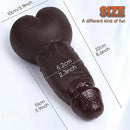 8.6in 3D Anal Tunnel Pocket Pussy Dildo With Anus Smooth Head Cock Toy