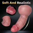 8.6in 3D Anal Tunnel Pocket Pussy Dildo With Anus Smooth Head Cock Toy