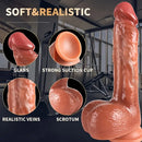 8.6in 3in1 Rocking Thrusting Heating Vibrating Soft Silicone Male Dildo