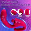 8.6in Auto Vibrating Impacting Big Dildo BDSM Sex Toy For G Spot