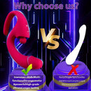 8.6in Auto Vibrating Impacting Big Dildo BDSM Sex Toy For G Spot