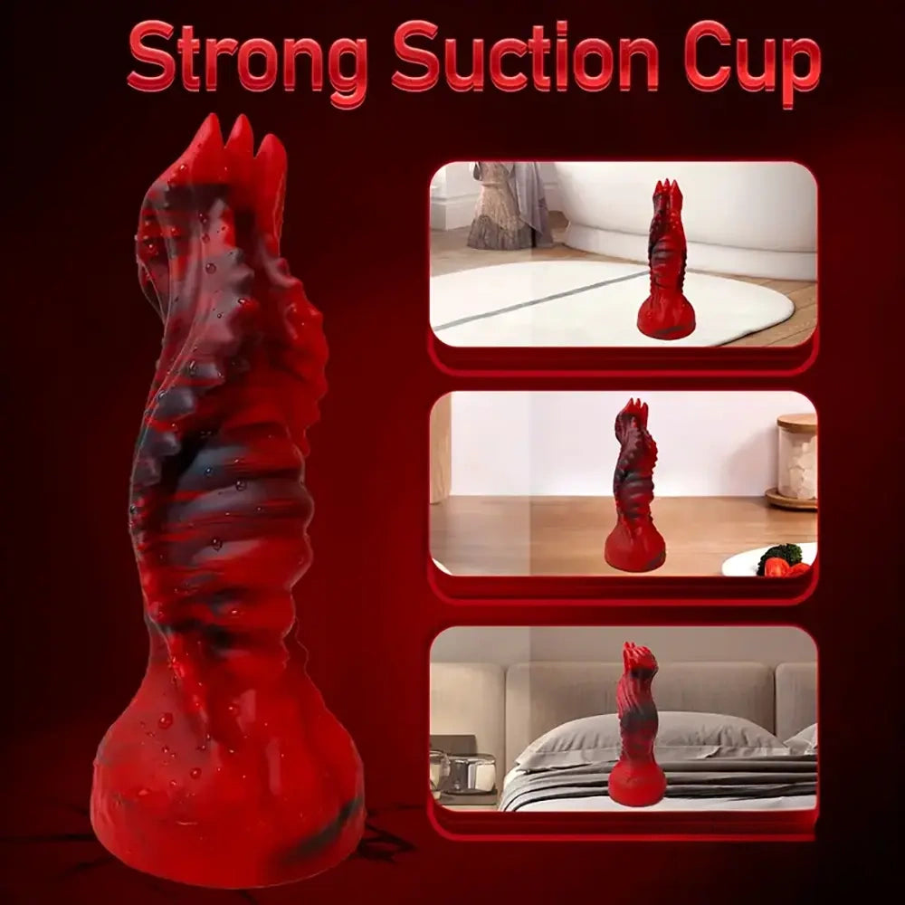 8.6in Large Odd Silicone Soft Monster Dildo For Gay Men Masturbation