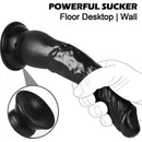 8.6in PVC Big Black Dildo Penis Adult Toy For Couples Anal Vagina