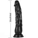 8.6in PVC Big Black Dildo Penis Adult Toy For Couples Anal Vagina