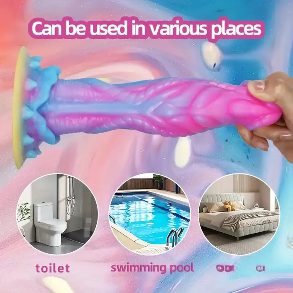 8.6in Silicone Soft Monster Dildo Big Female Masturbator For Prostate Toy