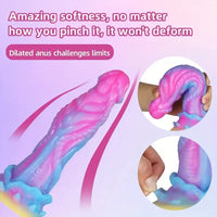 8.6in Silicone Soft Monster Dildo Big Female Masturbator For Prostate Toy