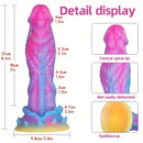 8.6in Silicone Soft Monster Dildo Big Female Masturbator For Prostate Toy