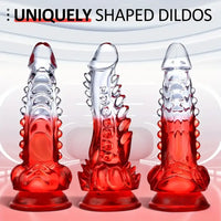 8.6in Spiked Soft Dildo Female Masturbator For Anus Vaginal Sex