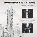 8.6in Vibrating Dildo Sleeve Silicone Soft Cock Enlargement Sex Toy