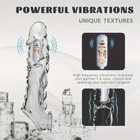 8.6in Vibrating Dildo Sleeve Silicone Soft Cock Enlargement Sex Toy