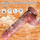 8.6in Vibrating Thrusting Big Silicone Soft Heated Dildo For Women Men Sex